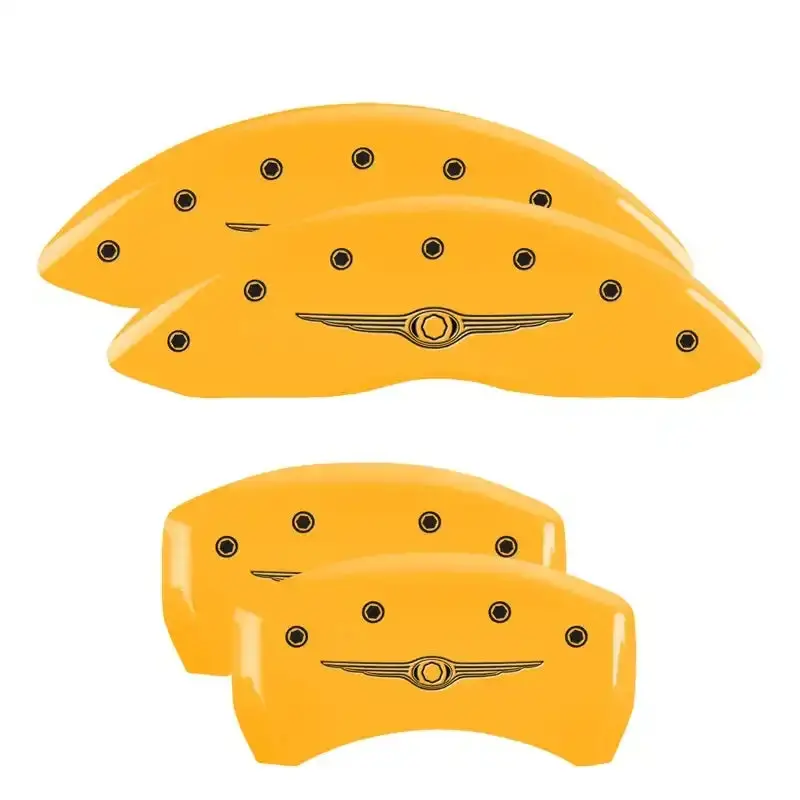 Mgp Caliper Covers – Engraved Yellow & Black Set For Front And Rear Brakes 1