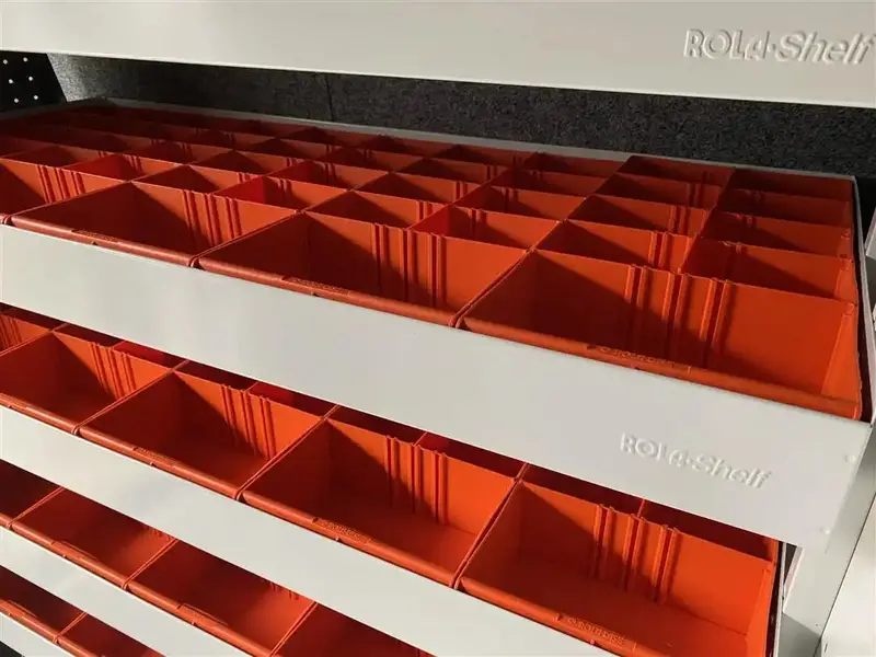 Rolacase Rp428 Heavy-Duty Van Storage Bin – Durable Plastic Organizer For Mobile Workspaces 1
