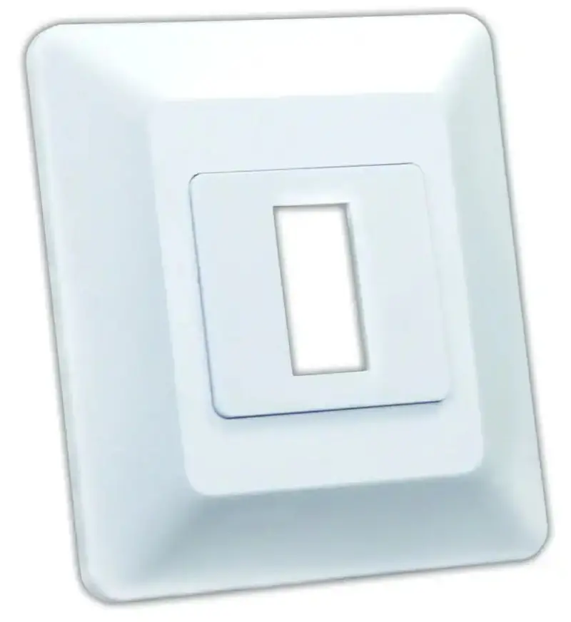 Sgl Switch Base And Bezel Assembly – White Finish 1